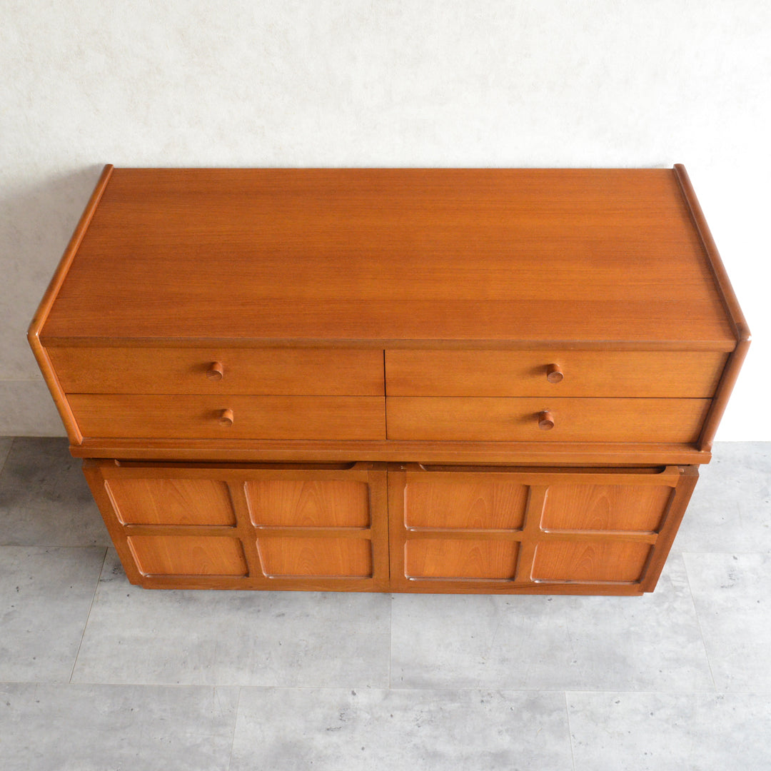 Nathan ネイサン キャビネット/レコードキャビネット 56(天板剥離再塗装済）