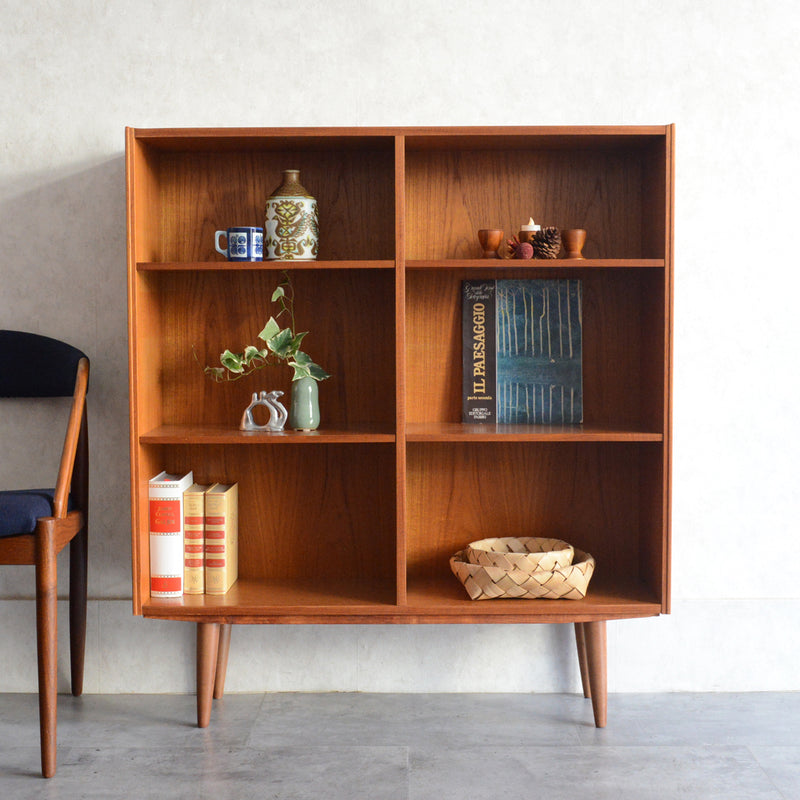 デンマーク ヴィンテージ チーク 3段ブックシェルフ 5-58