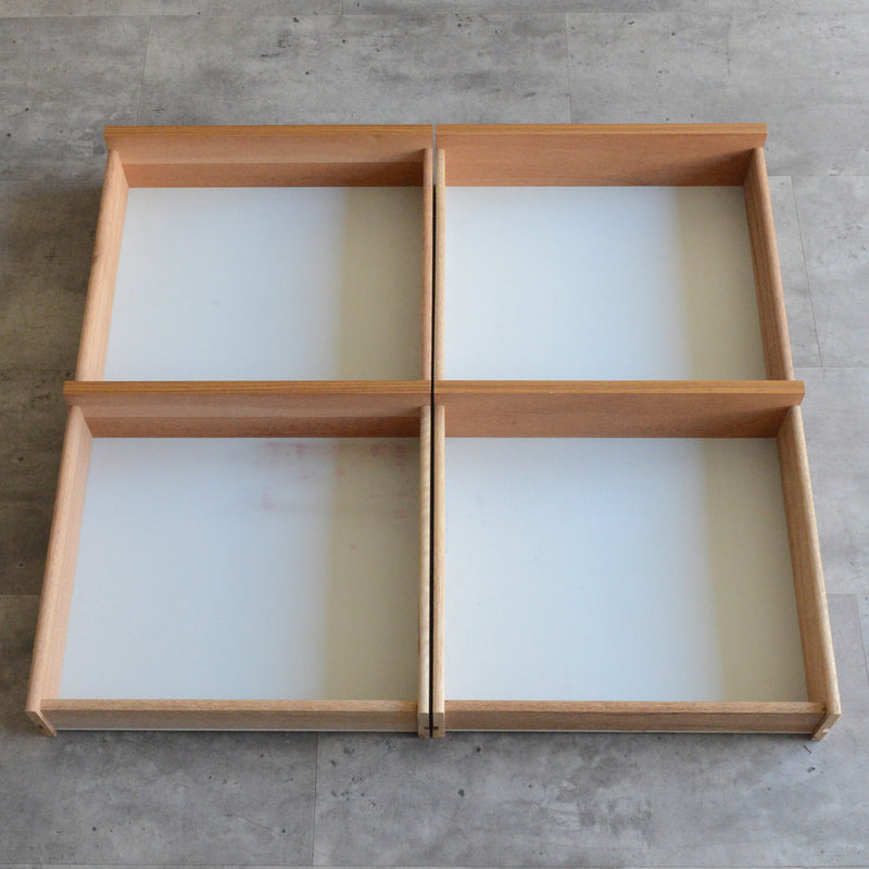 デンマーク ヴィンテージ  チーク２段ローチェスト