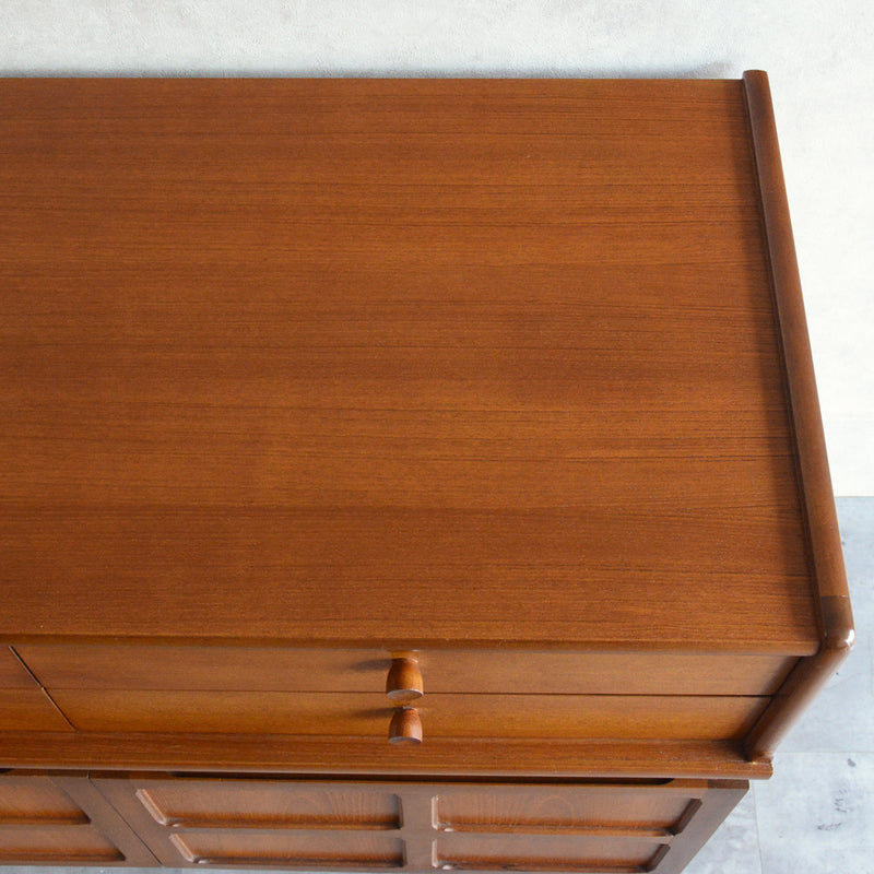 Nathan ネイサン キャビネット/レコードキャビネット 56(天板剥離再塗装済）