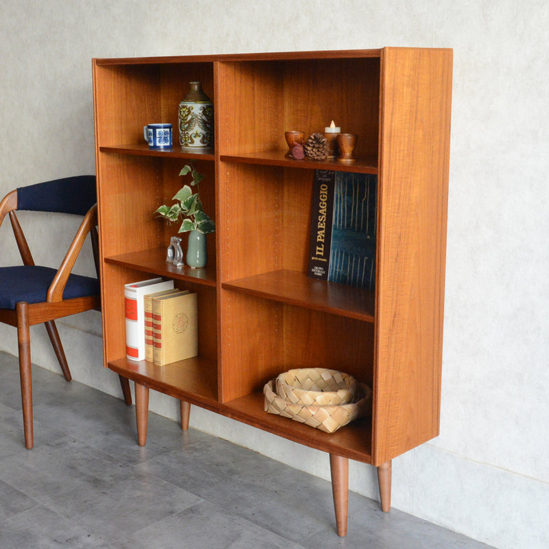 デンマーク ヴィンテージ チーク 3段ブックシェルフ 5-58