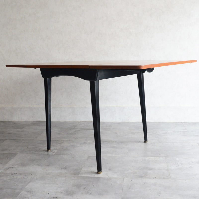 Beautility ドロップリーフ テーブル03（レクタングル/天板剥離再塗装済）