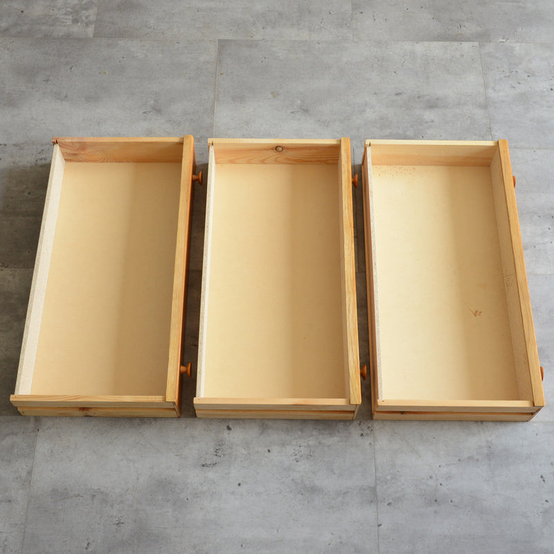 デンマークヴィンテージ  オーク３段チェスト5-31