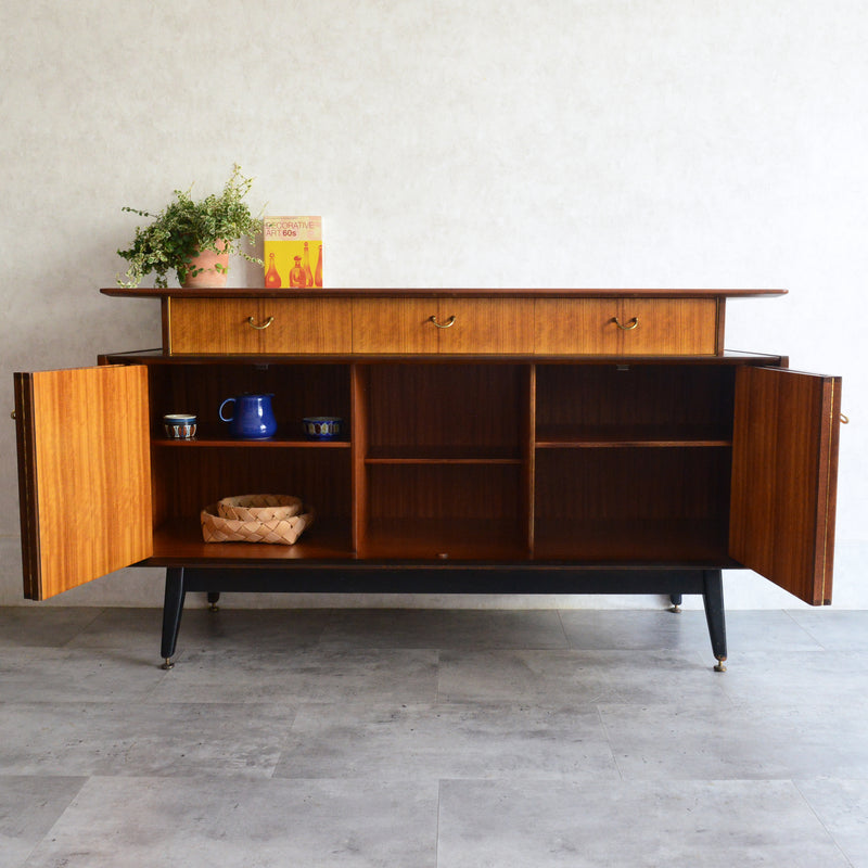 G-PLAN ジープラン Tola&Black　ショートサイドボード 27（天板剝離再塗装済）