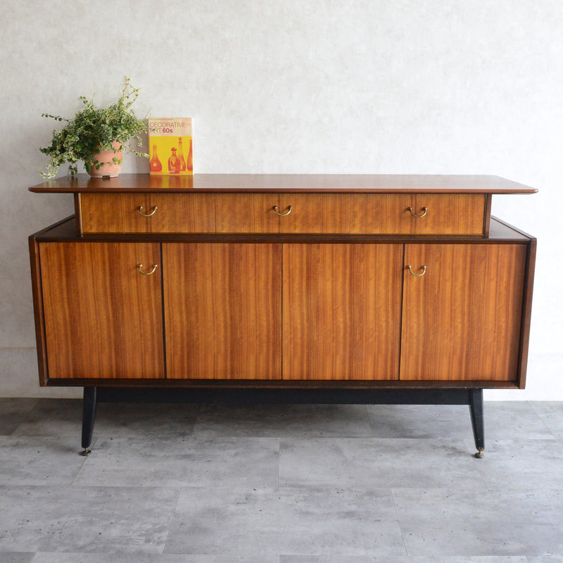 G-PLAN ジープラン Tola&Black　ショートサイドボード 27（天板剝離再塗装済）