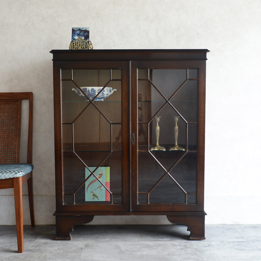 イギリス クラシック   シノワズリ ガラスキャビネット 06