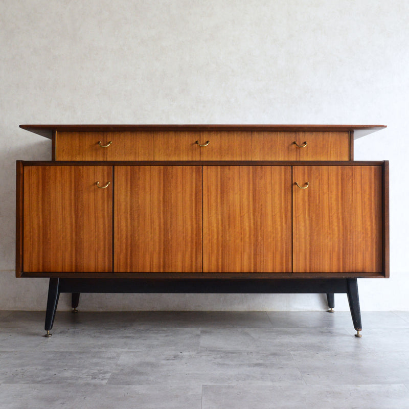 G-PLAN ジープラン Tola&Black　ショートサイドボード 27（天板剝離再塗装済）