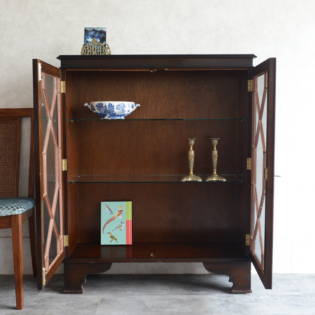 イギリス クラシック   シノワズリ ガラスキャビネット 06