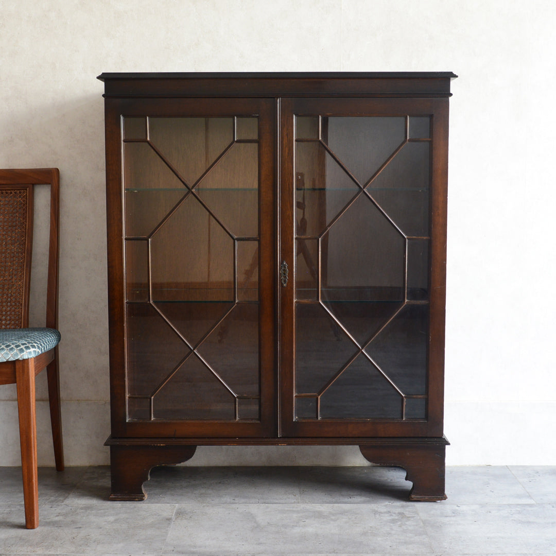 イギリス クラシック   シノワズリ ガラスキャビネット 06