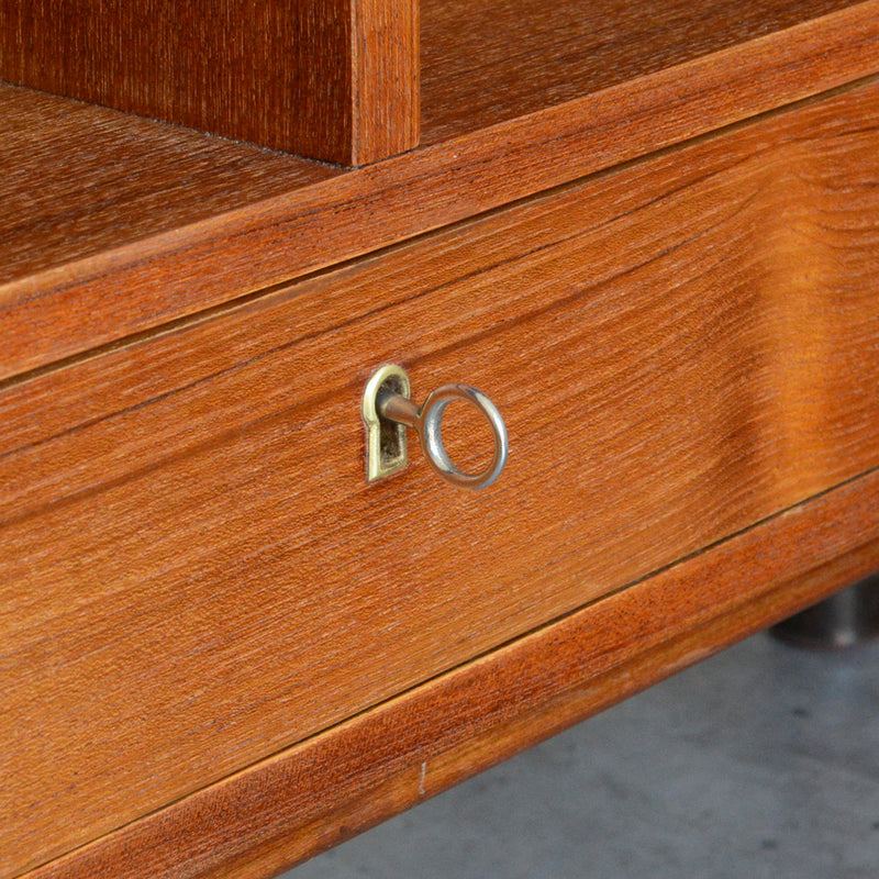 デンマーク ヴィンテージ チーク シェルフ 5-131（抽斗付）