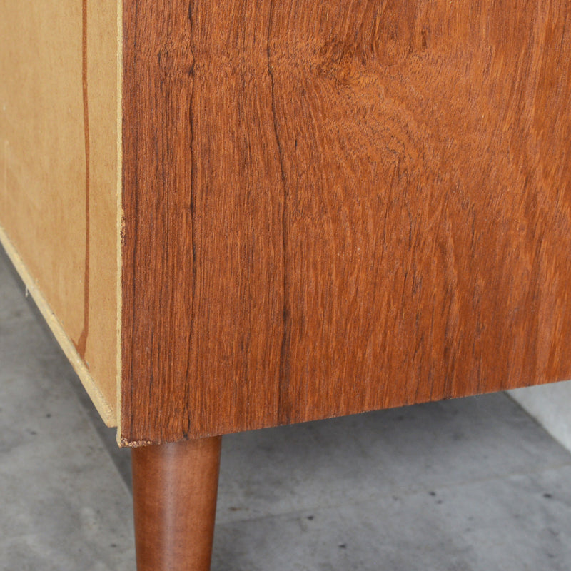 デンマーク ヴィンテージ  チーク4段チェスト 5-33　