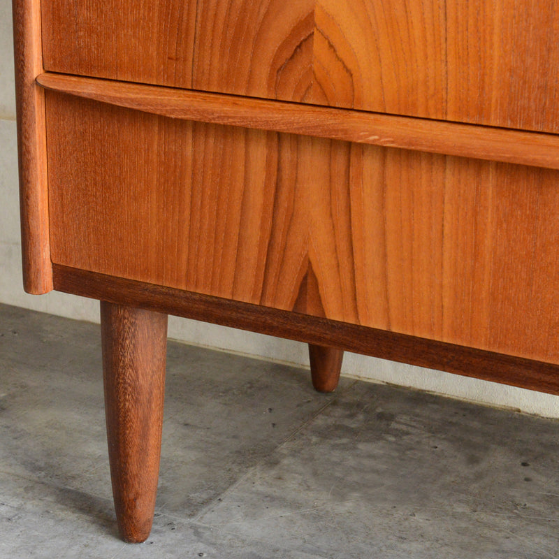 デンマーク ヴィンテージ チーク ５段チェスト5-57