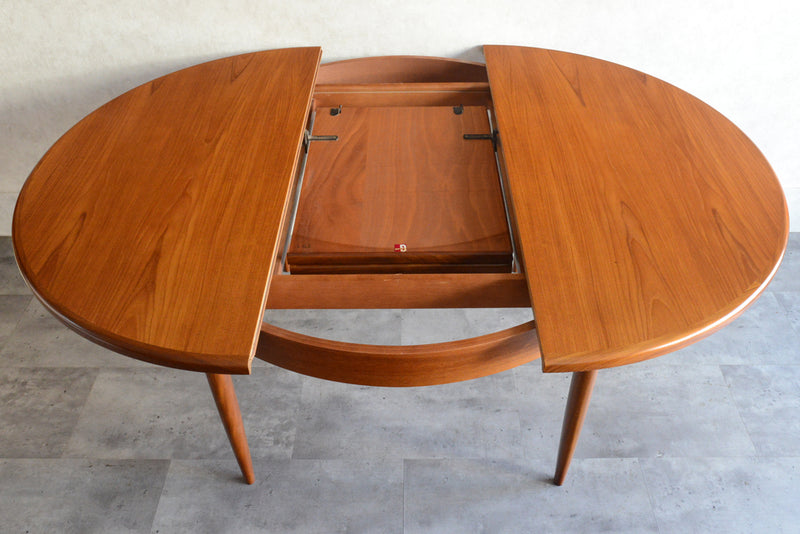 G-PLAN ジープラン  エクステンション ラウンドテーブル 97 (天板剥離再塗装）