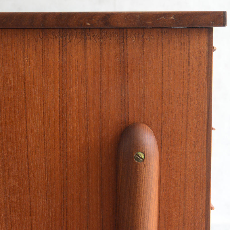 デンマークヴィンテージ チークデスク（鍵付） P-11