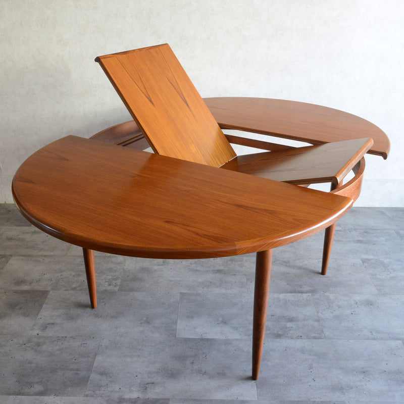 G-PLAN ジープラン  エクステンション ラウンドテーブル 97 (天板剥離再塗装）