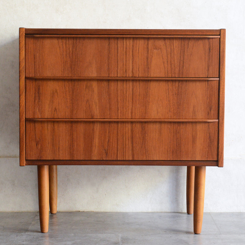 デンマーク ヴィンテージ チーク 3段チェスト 5-59