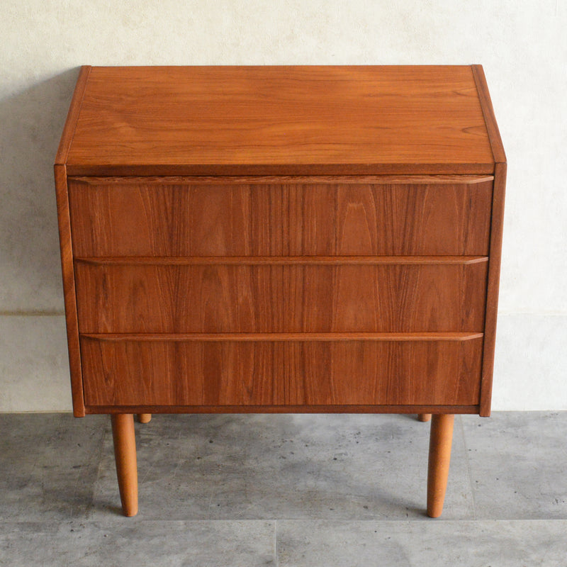 デンマーク ヴィンテージ チーク 3段チェスト 5-59