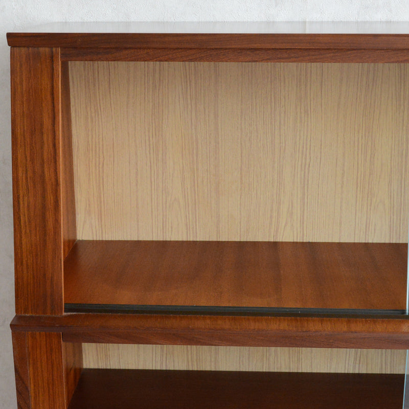 60S ヴィンテージ  ガラスキャビネット 65 (2段）