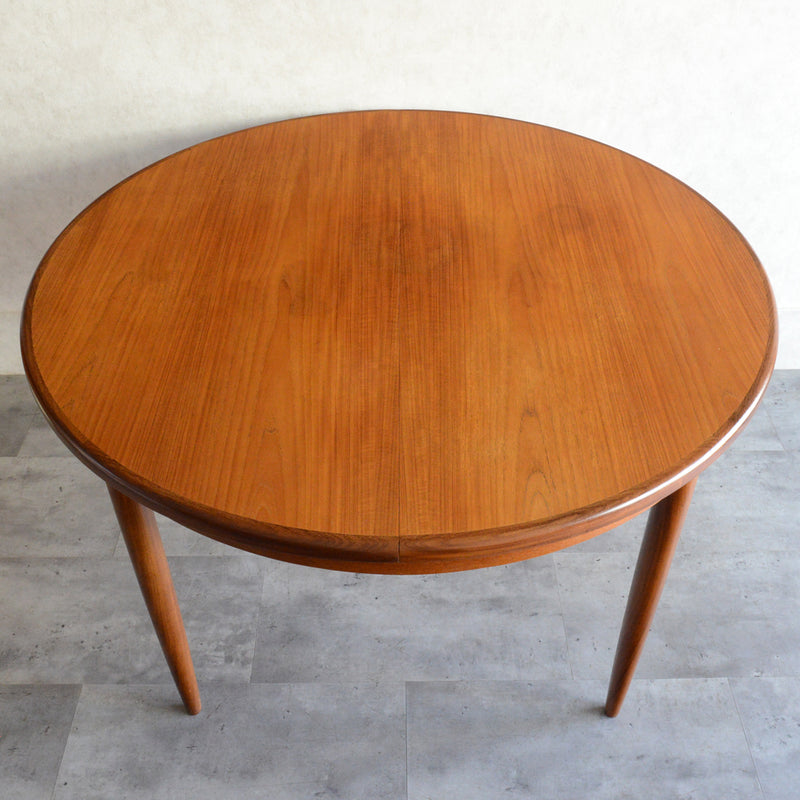 G-PLAN ジープラン  エクステンション ラウンドテーブル 98 (天板剥離再塗装）