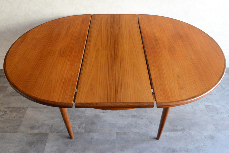 G-PLAN ジープラン  エクステンション ラウンドテーブル 98 (天板剥離再塗装）