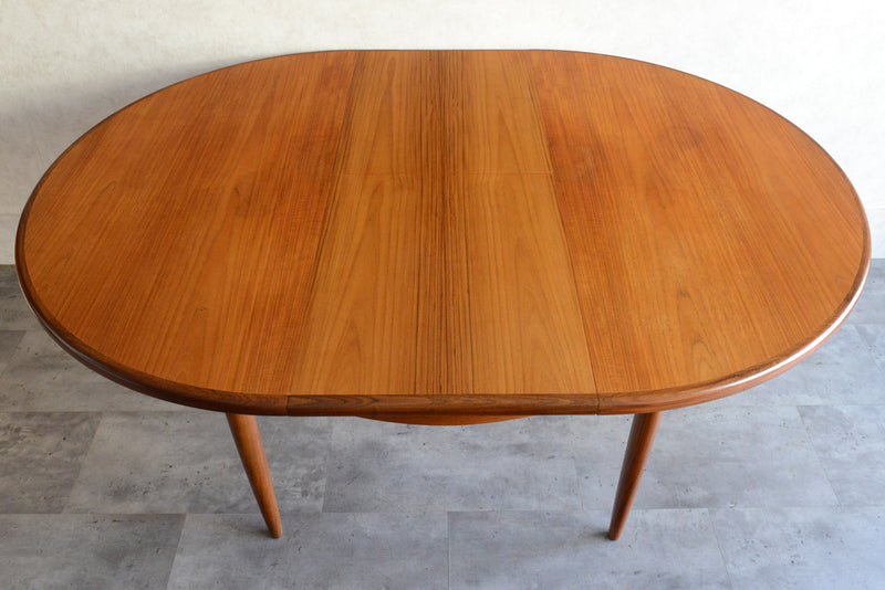 G-PLAN ジープラン  エクステンション ラウンドテーブル 98 (天板剥離再塗装）