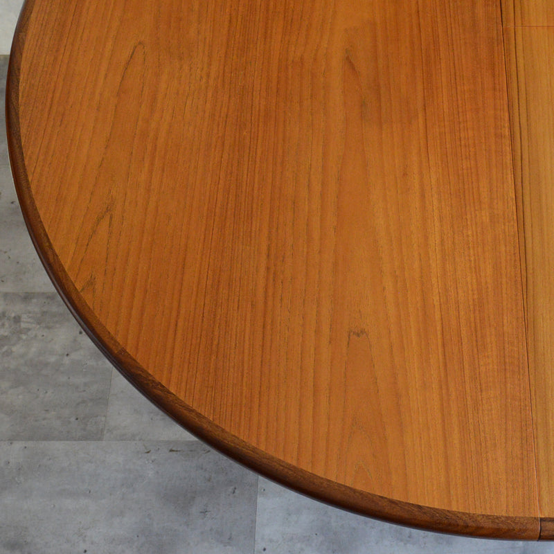 G-PLAN ジープラン  エクステンション ラウンドテーブル 98 (天板剥離再塗装）