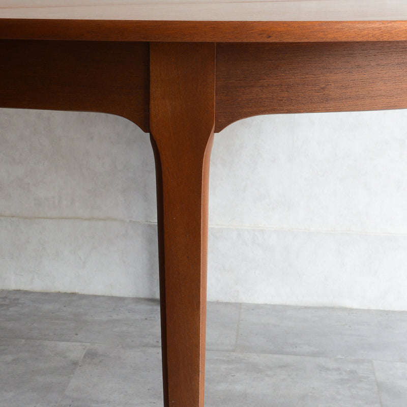 Nathanネイサン エクステンション ラウンド ダイニングテーブル09(天板剥離再塗装済）