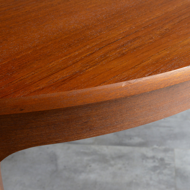 Nathanネイサン エクステンション ラウンド ダイニングテーブル09(天板剥離再塗装済）