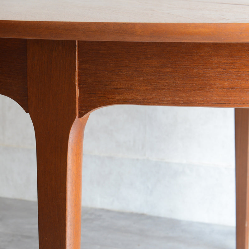 Nathanネイサン エクステンション ラウンド ダイニングテーブル09(天板剥離再塗装済）