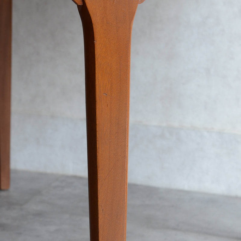 Nathanネイサン エクステンション ラウンド ダイニングテーブル09(天板剥離再塗装済）