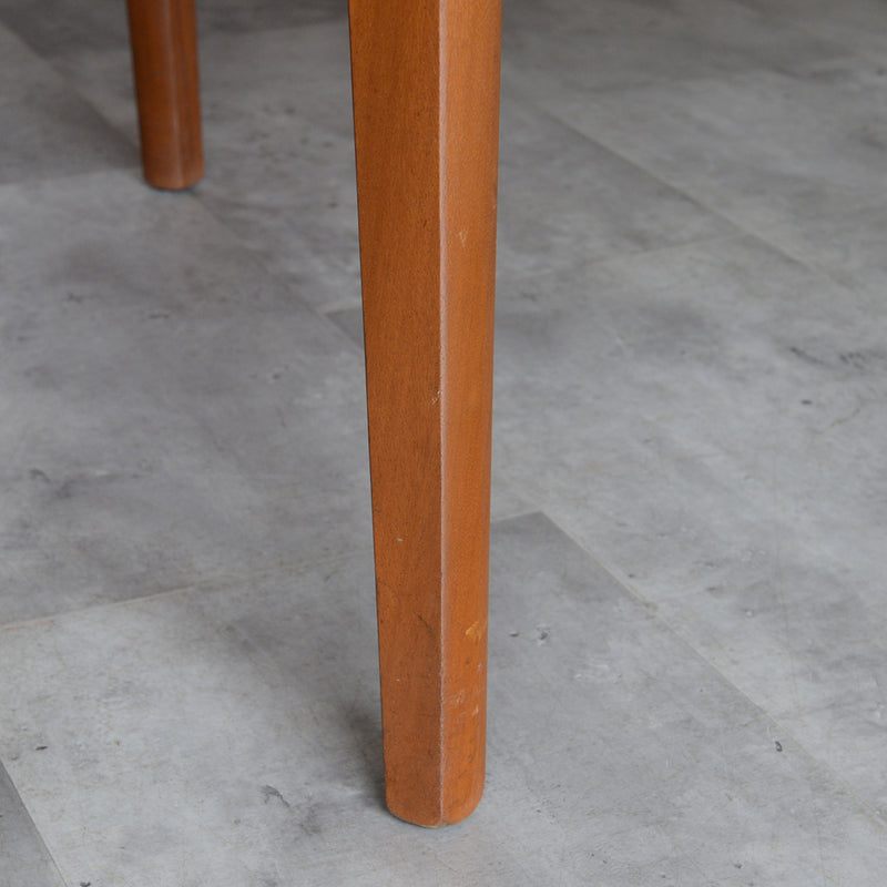 Nathanネイサン エクステンション ラウンド ダイニングテーブル09(天板剥離再塗装済）