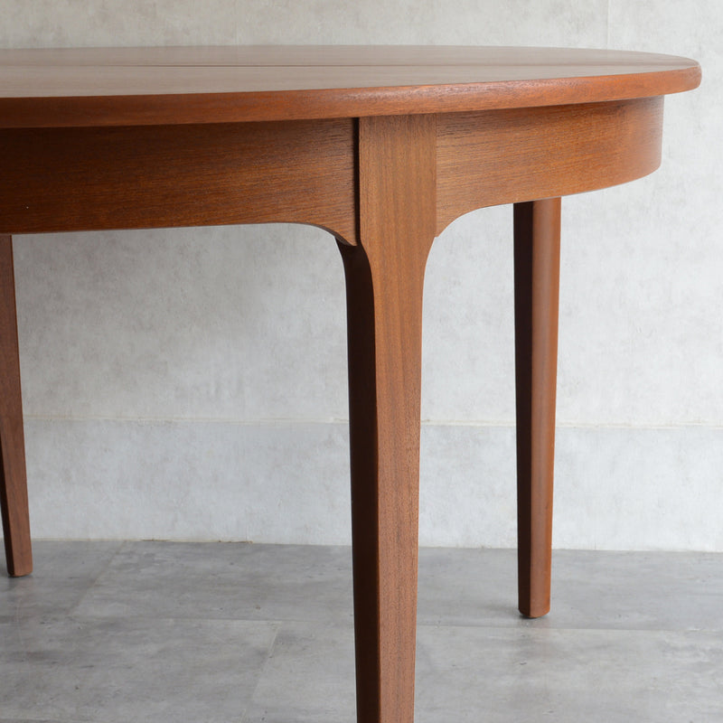 Nathanネイサン エクステンション ラウンド ダイニングテーブル09(天板剥離再塗装済）