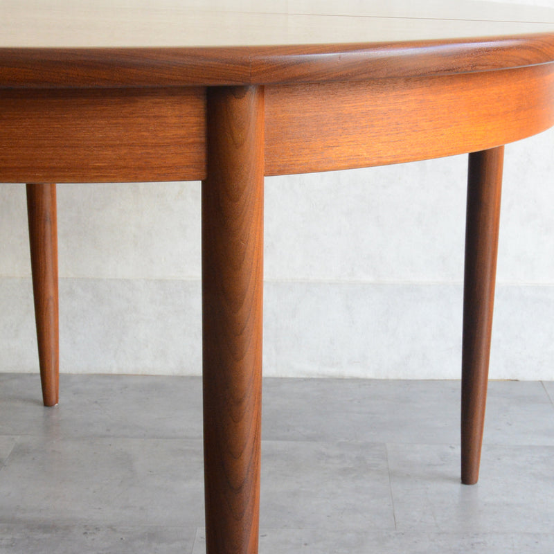 G-PLAN ジープラン  エクステンション ラウンドテーブル 98 (天板剥離再塗装）