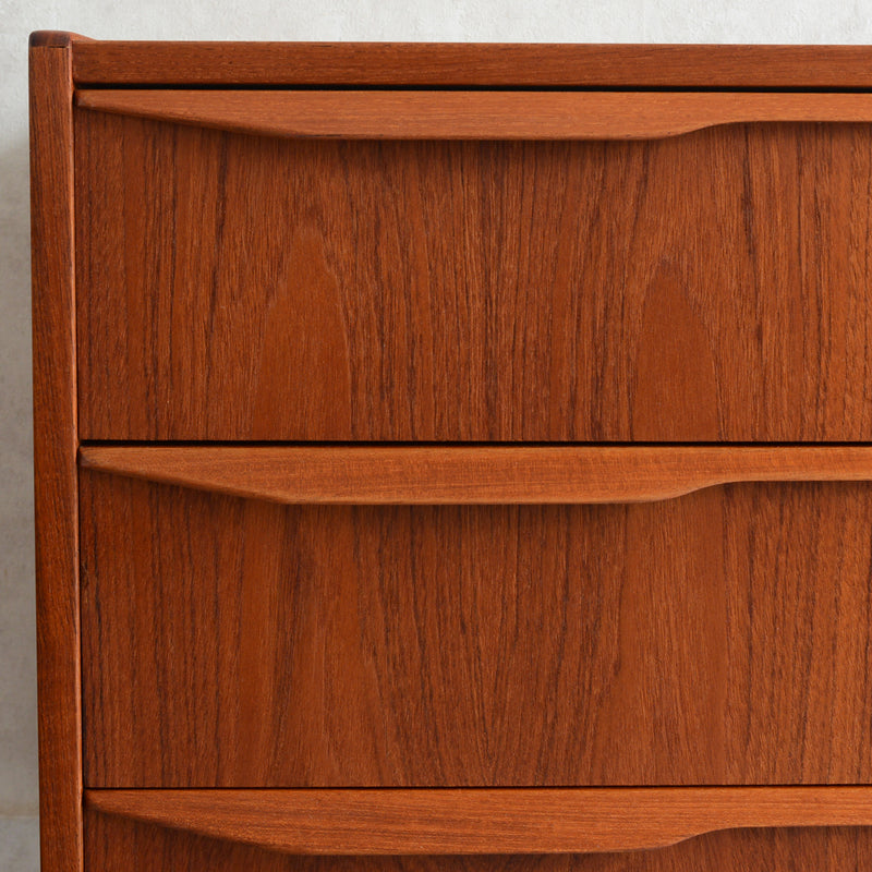 デンマーク ヴィンテージ  チーク３段チェスト 3-45(ウッドオイル仕上）