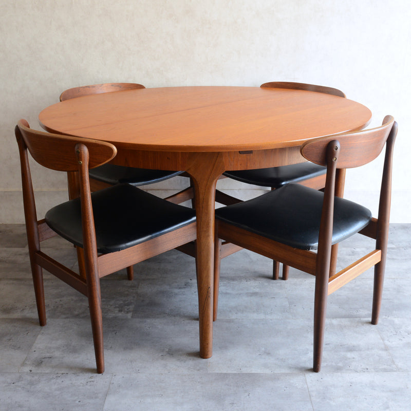 A.H.McINTOSH マッキントッシュ ラウンドエクステンション テーブル10（天板剥離再塗装済）