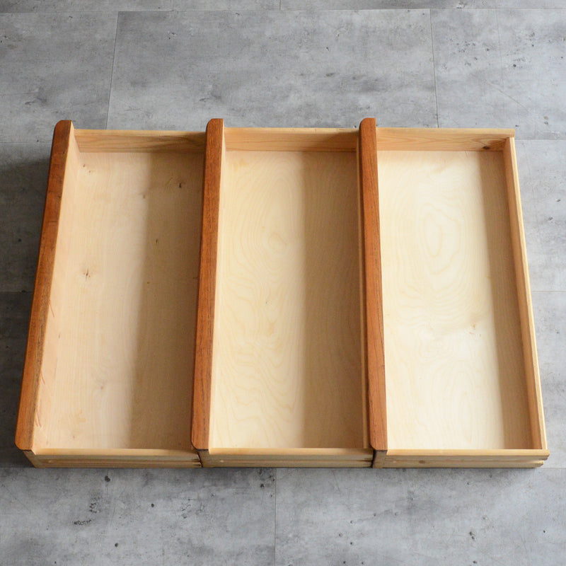 デンマーク ヴィンテージ  チーク ３段スモールチェスト 5-130