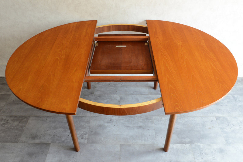 A.H.McINTOSH マッキントッシュ ラウンドエクステンション テーブル10（天板剥離再塗装済）