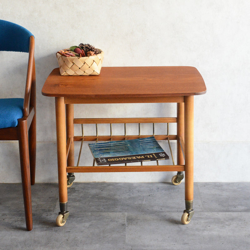 デンマーク ヴィンテージ　サイドテーブル/トローリー5-60（オイル仕上）
