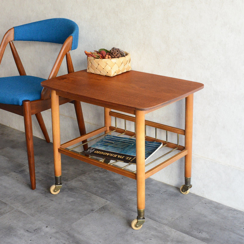 デンマーク ヴィンテージ　サイドテーブル/トローリー5-60（オイル仕上）