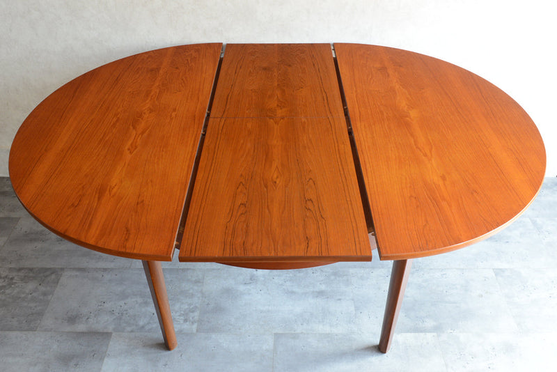 Nathan ネイサン エクステンション ラウンド ダイニングテーブル 11(天板剥離再塗装済）