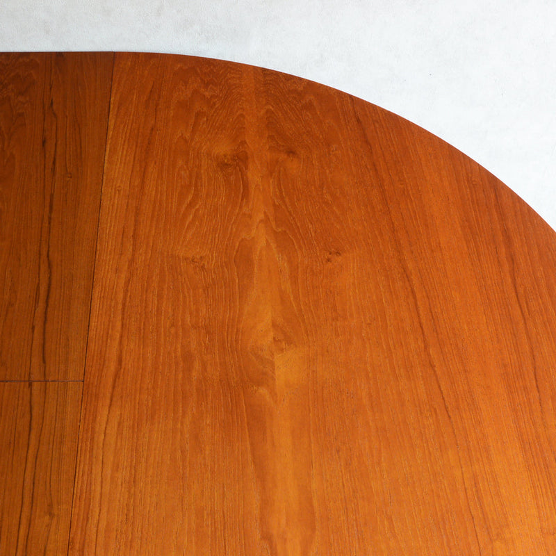 Nathan ネイサン エクステンション ラウンド ダイニングテーブル 11(天板剥離再塗装済）