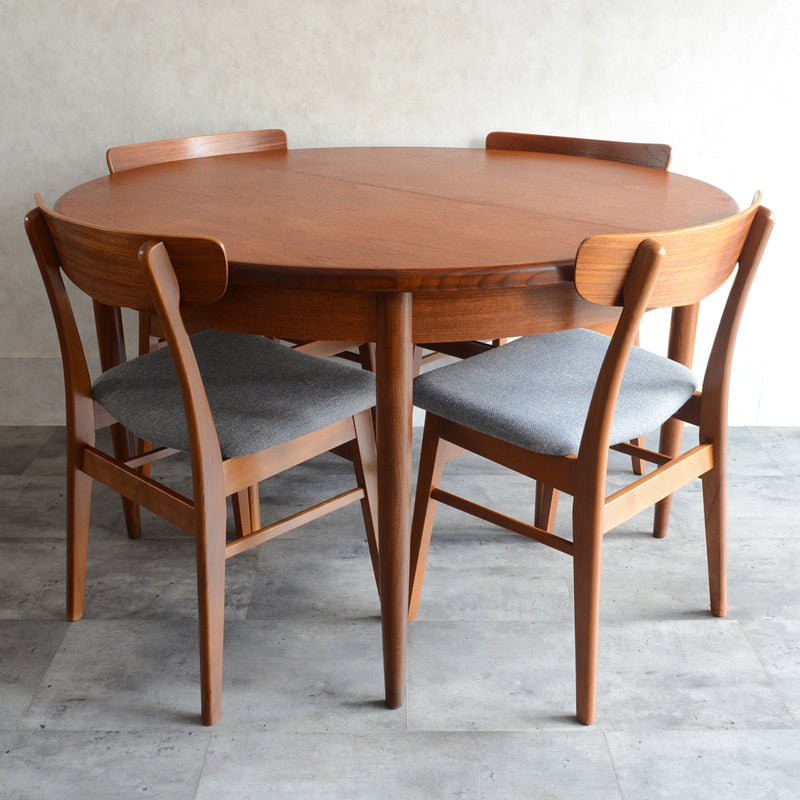 G-PLAN ジープラン エクステンション ラウンドテーブル84(天板剥離再塗装）