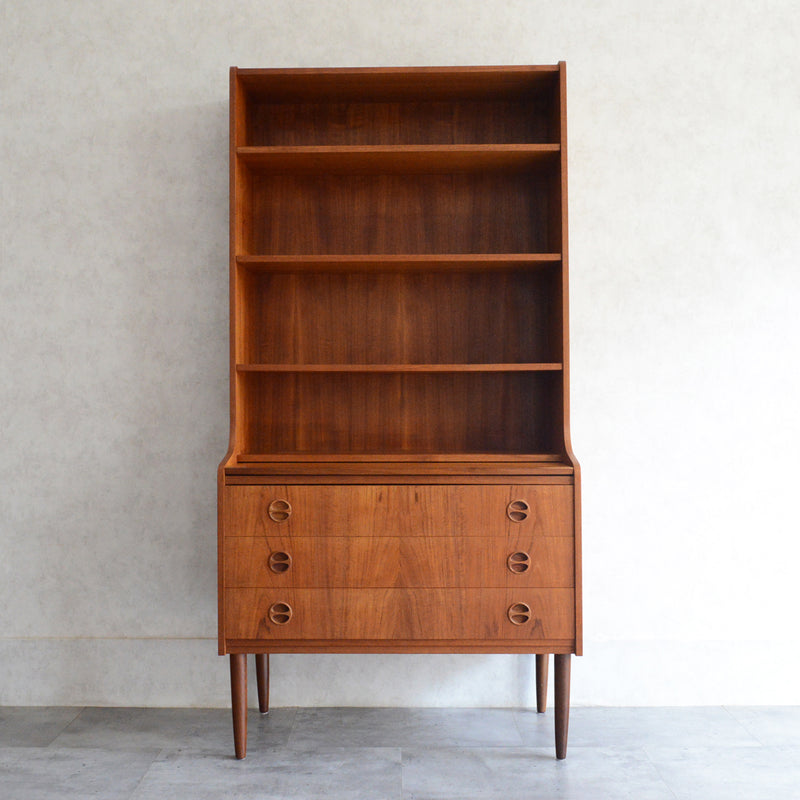 デンマークヴィンテージ ブックシェルフ (ビューロー付）P-２