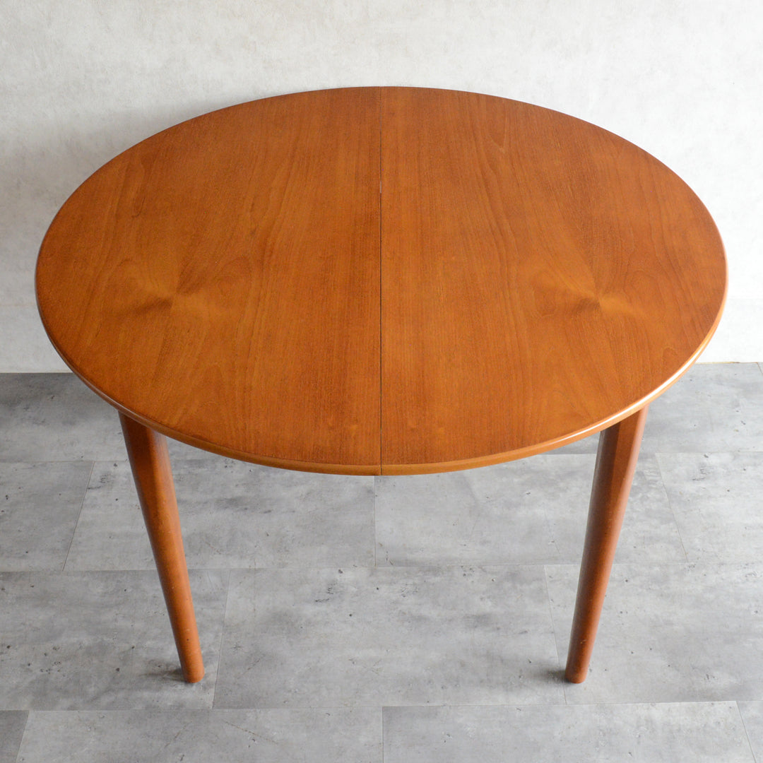 Jentique コンパクト エクステンション ラウンドテーブル99(天板剥離再塗装済)