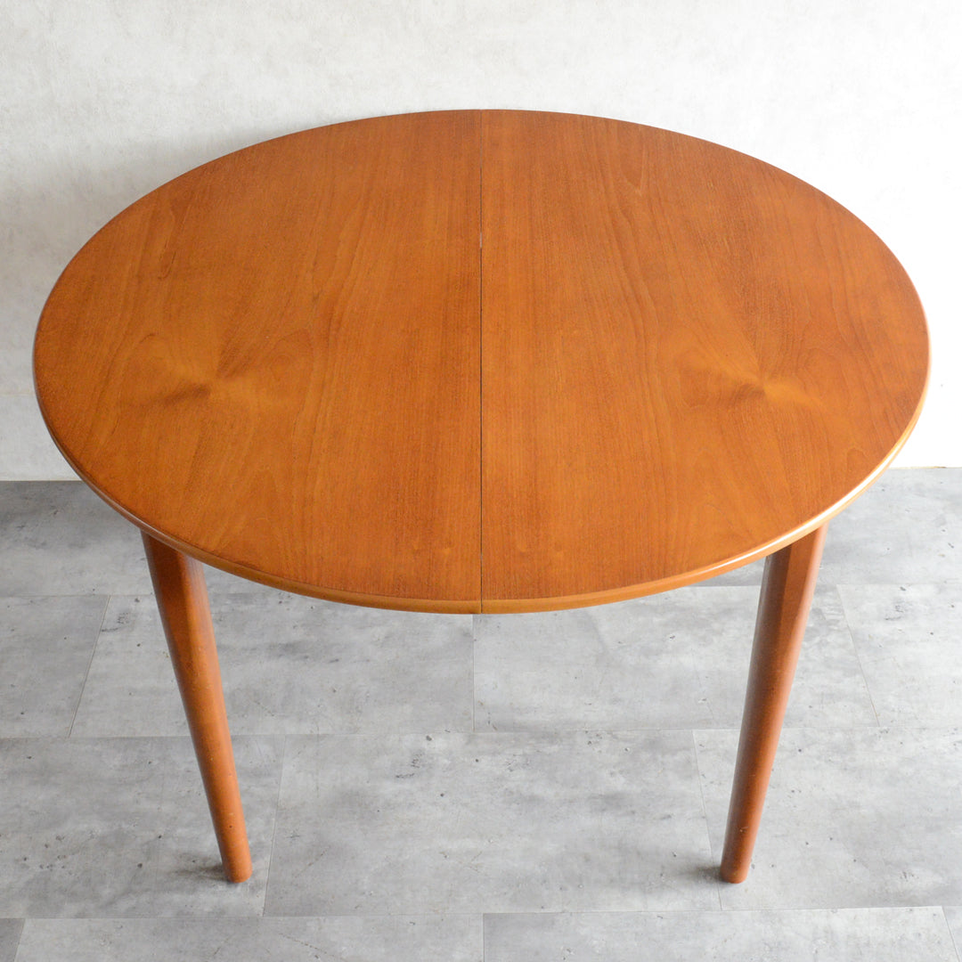 Jentique コンパクト エクステンション ラウンドテーブル99(天板剥離再塗装済)