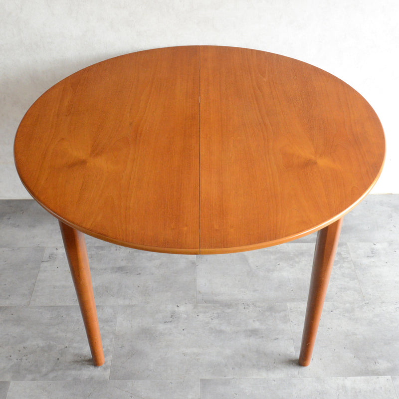 Jentique コンパクト エクステンション ラウンドテーブル99(天板剥離再塗装済)