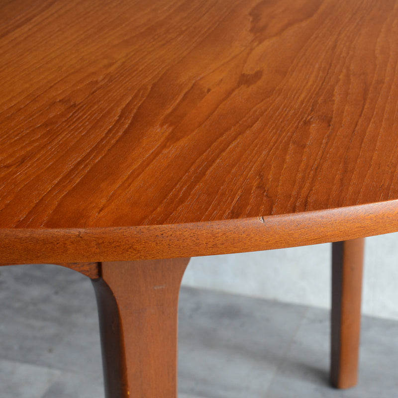 Nathan ネイサン エクステンション ラウンド ダイニングテーブル 11(天板剥離再塗装済）