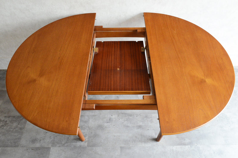 Jentique コンパクト エクステンション ラウンドテーブル99(天板剥離再塗装済)