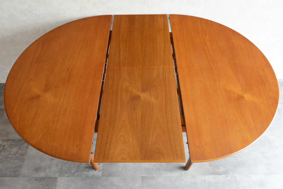 Jentique コンパクト エクステンション ラウンドテーブル99(天板剥離再塗装済)