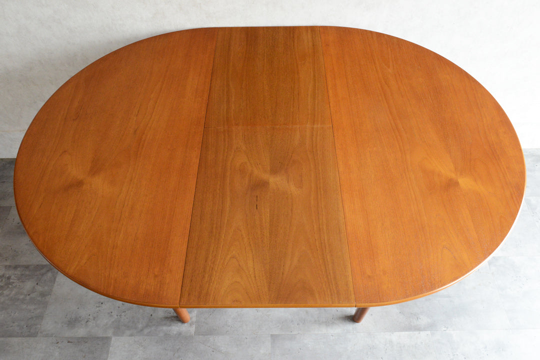 Jentique コンパクト エクステンション ラウンドテーブル99(天板剥離再塗装済)